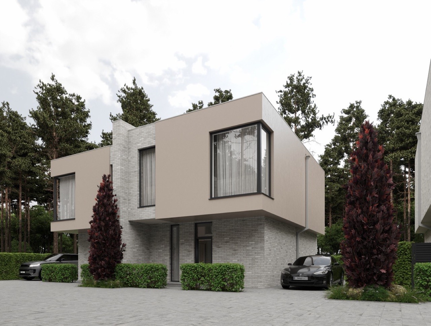 Дуплекс Lagom Home — кутовий ракурс