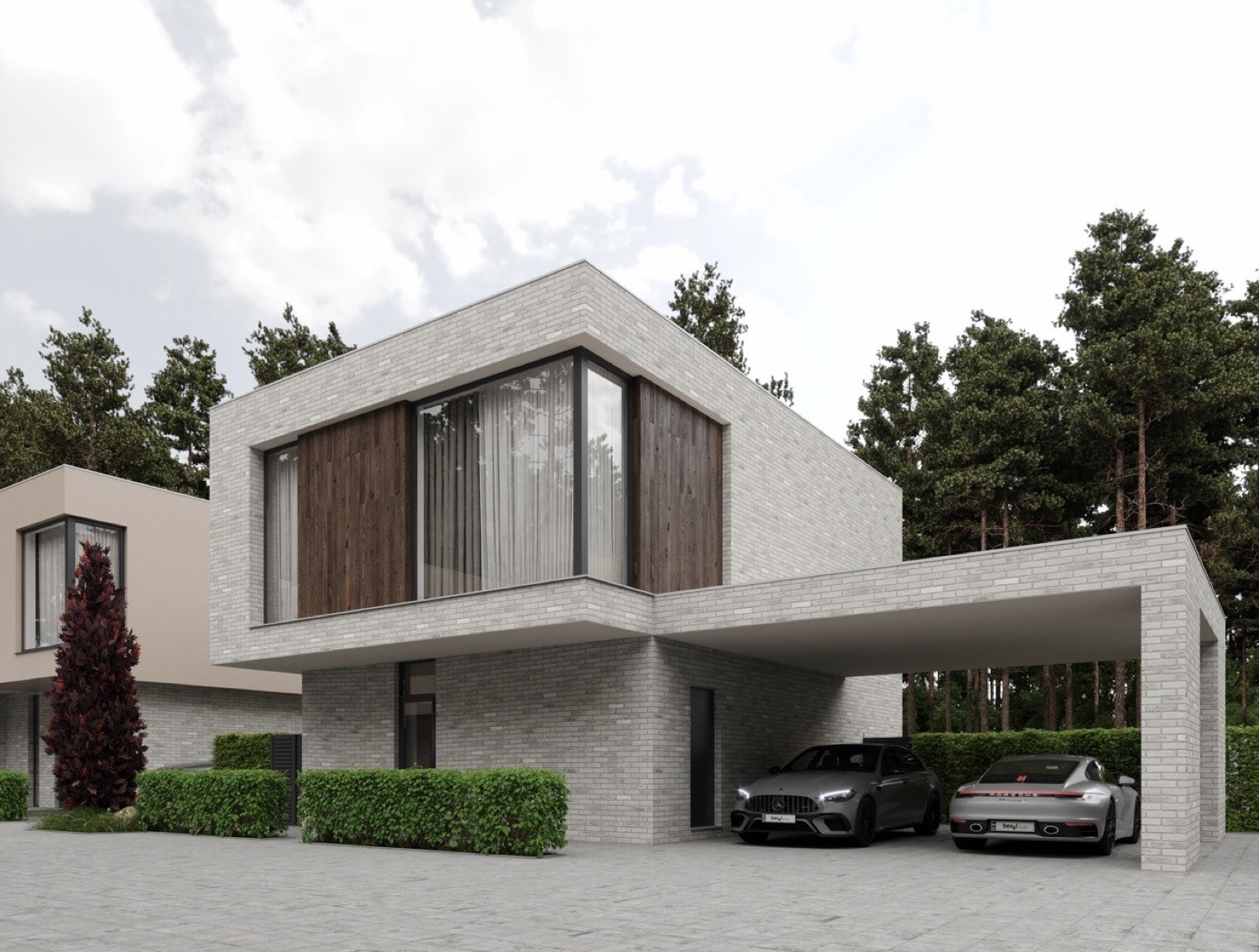 Будинок Lagom Home з навісом для авто